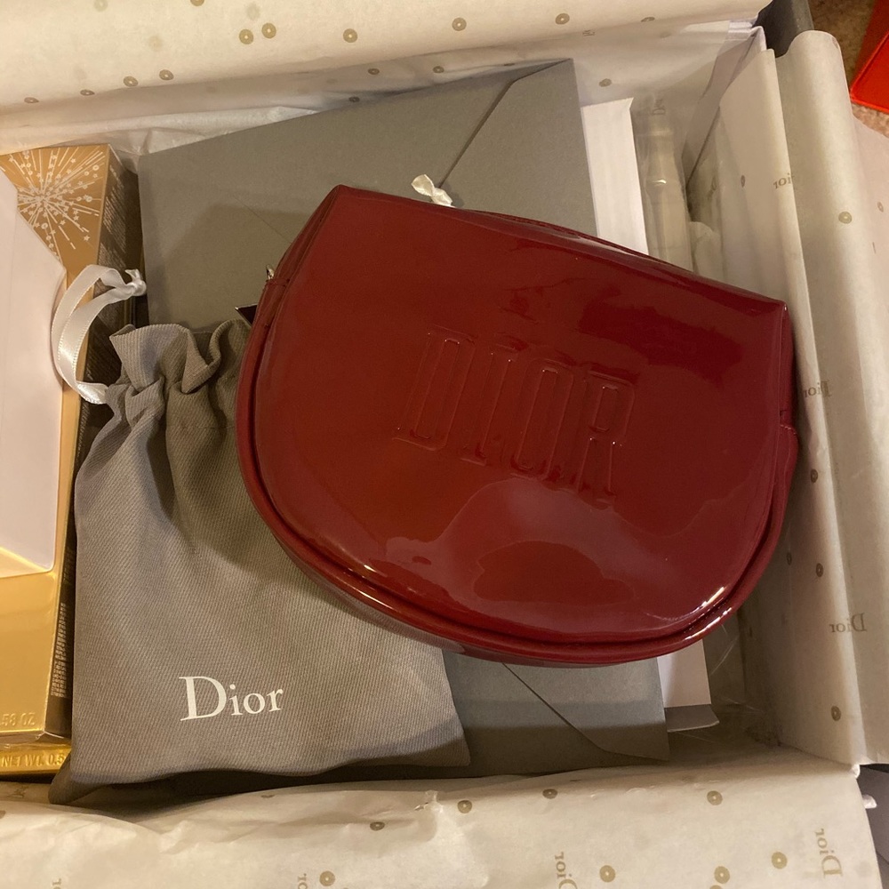 Dior makeup bag
